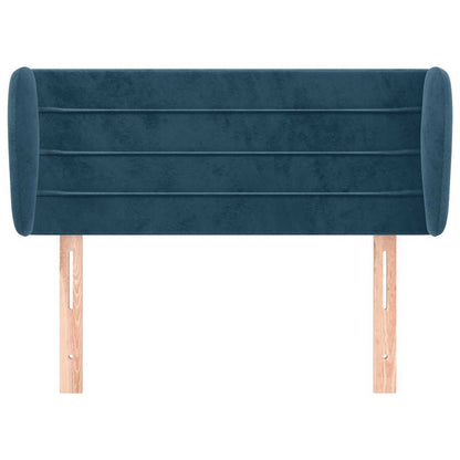 Testiera ad Orecchio Blu Scuro 93x23x78/88 cm in Velluto