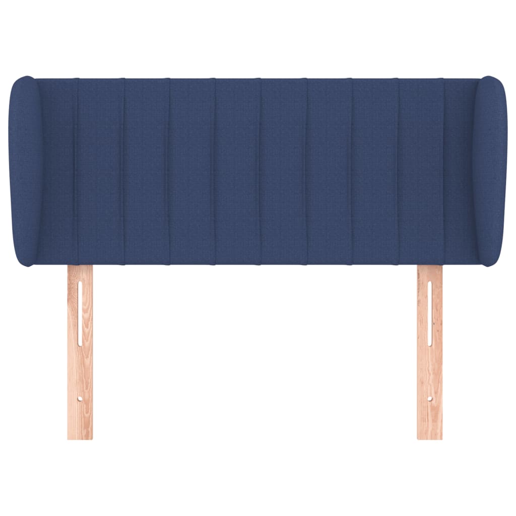 Testiera ad Orecchio Blu 83 x 23 x 78/88cm in Tessuto