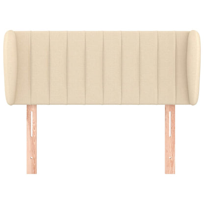 Testiera ad Orecchio Crema 93x23x78/88 cm in Tessuto