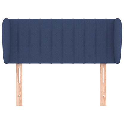 Testiera ad Orecchio Blu 93x23x78/88 cm in Tessuto
