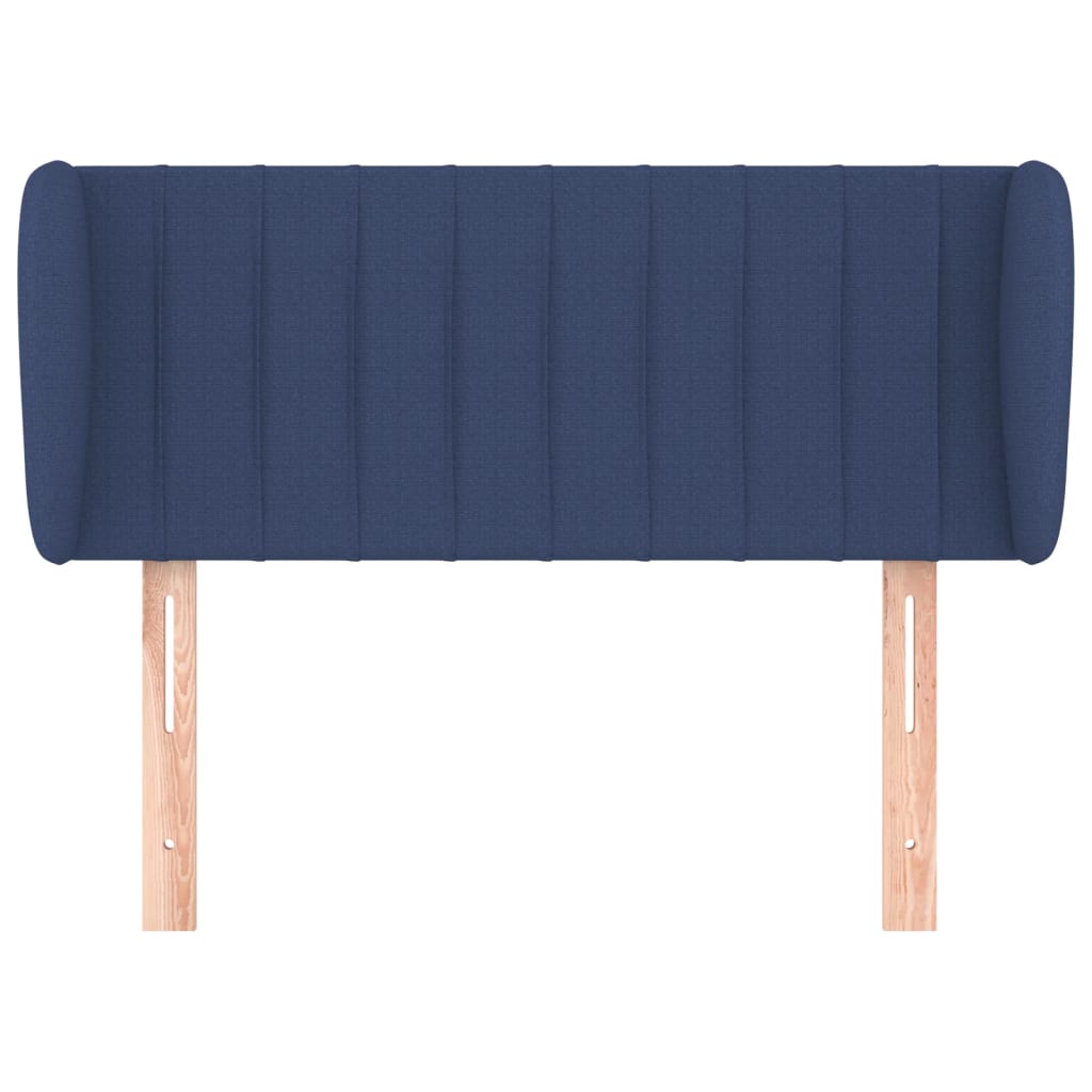 Testiera ad Orecchio Blu 93x23x78/88 cm in Tessuto