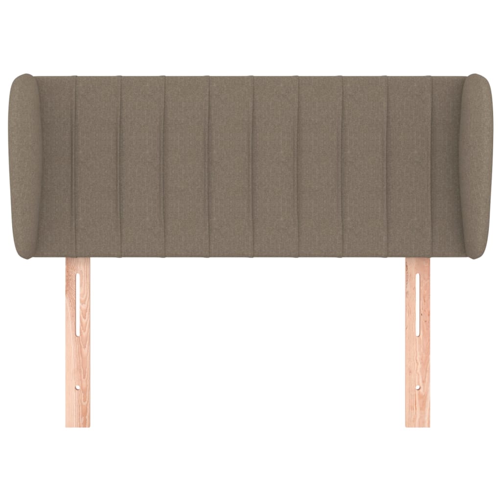 Testiera ad Orecchio Tortora 103x23x78/88 cm in Tessuto