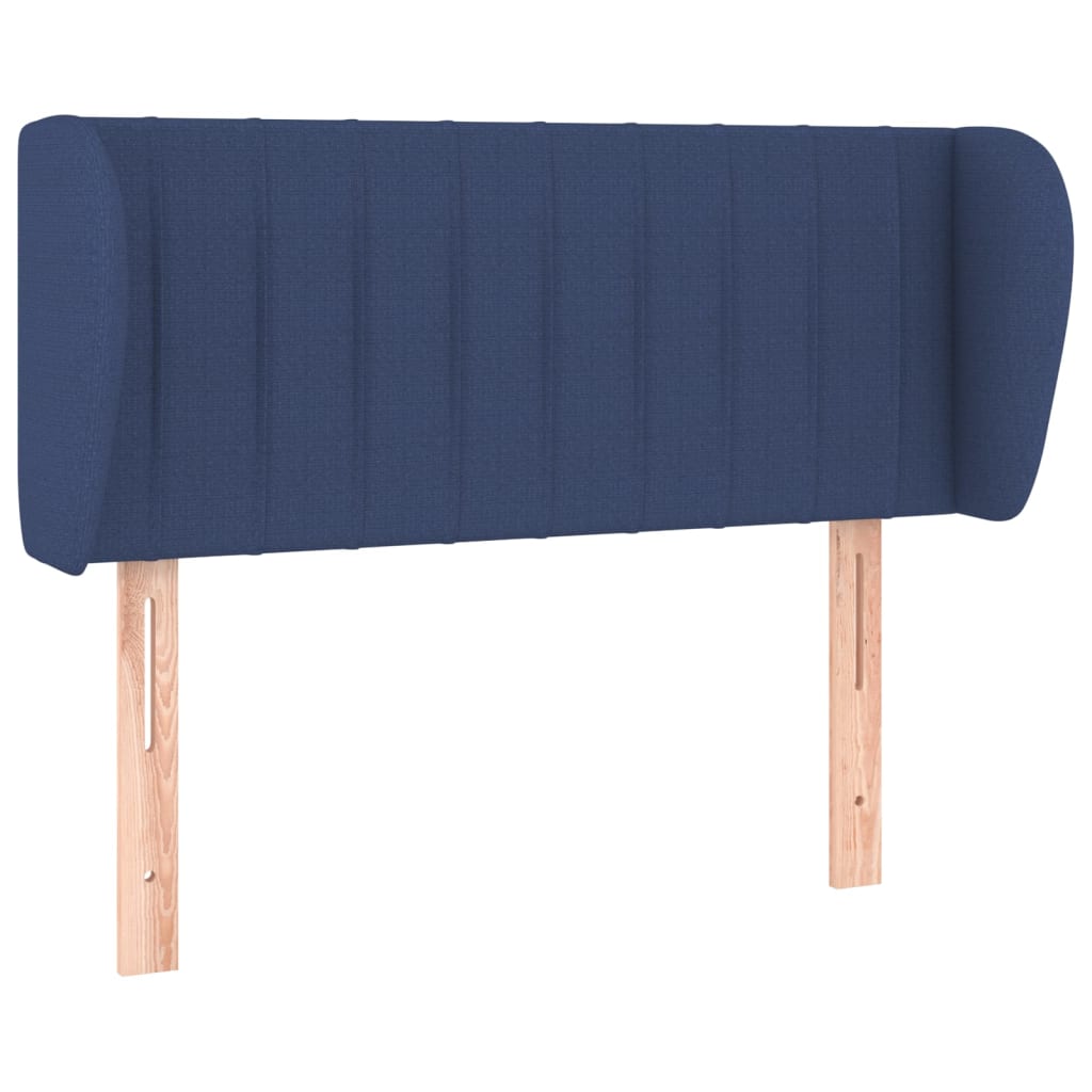 Testiera ad Orecchio Blu 103x23x78/88cm in Tessuto
