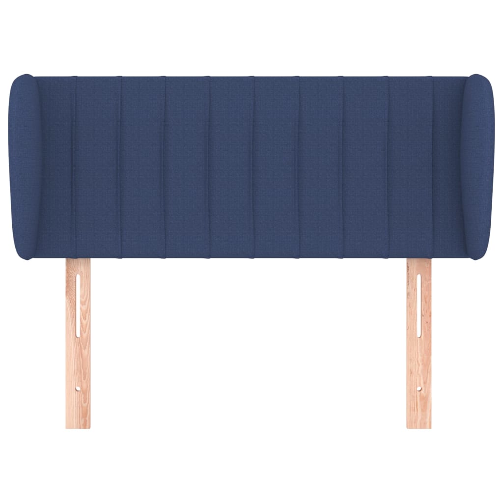 Testiera ad Orecchio Blu 103x23x78/88cm in Tessuto