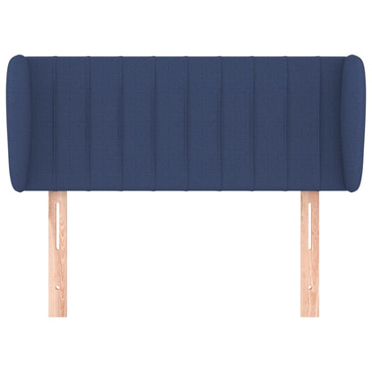 Testiera ad Orecchio Blu 103x23x78/88cm in Tessuto