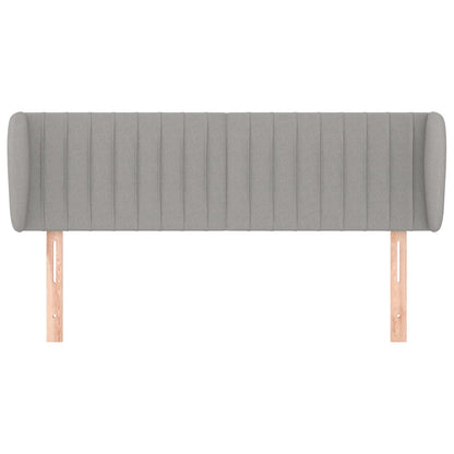 Testiera ad Orecchio Grigio Chiaro 147x23x78/88 cm in Tessuto