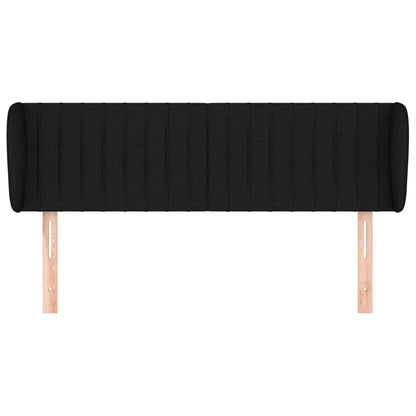 Testiera ad Orecchio Nera 147x23x78/88 cm in Tessuto