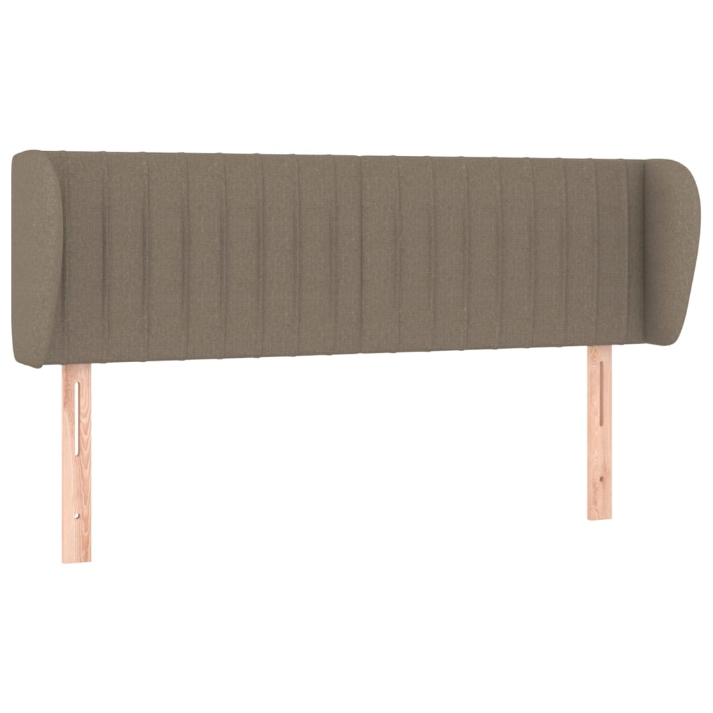 Testiera ad Orecchio Tortora 147x23x78/88 cm in Tessuto
