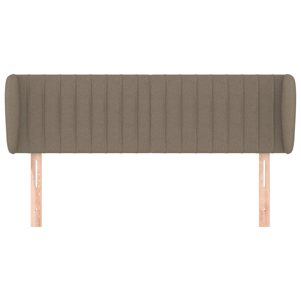 Testiera ad Orecchio Tortora 147x23x78/88 cm in Tessuto