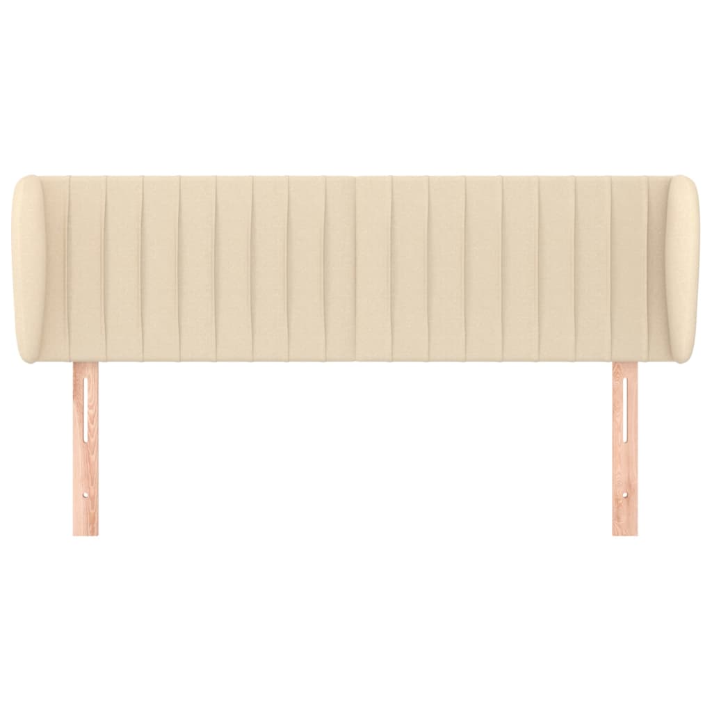 Testiera ad Orecchio Crema 147x23x78/88 cm in Tessuto