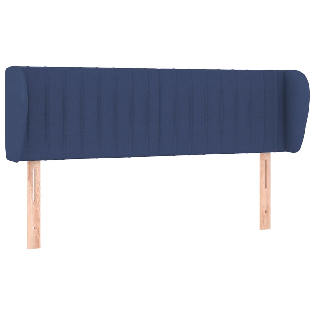Testiera ad Orecchio Blu 147x23x78/88cm in Tessuto