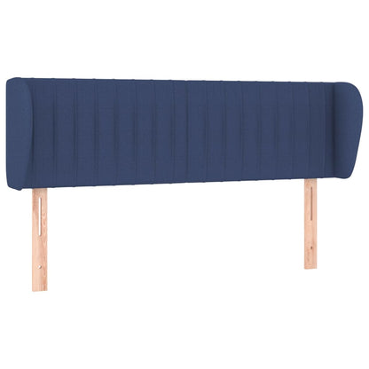Testiera ad Orecchio Blu 147x23x78/88cm in Tessuto