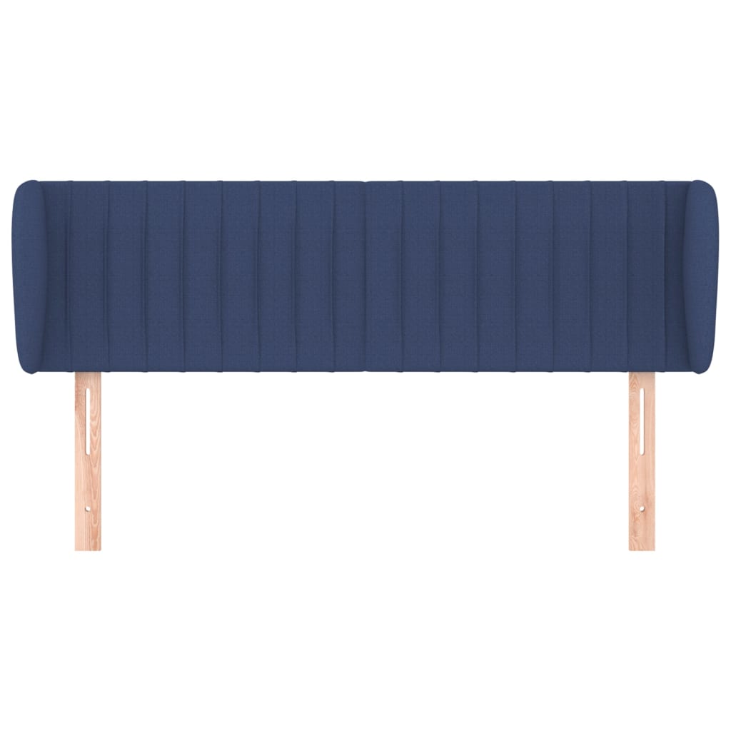 Testiera ad Orecchio Blu 147x23x78/88cm in Tessuto