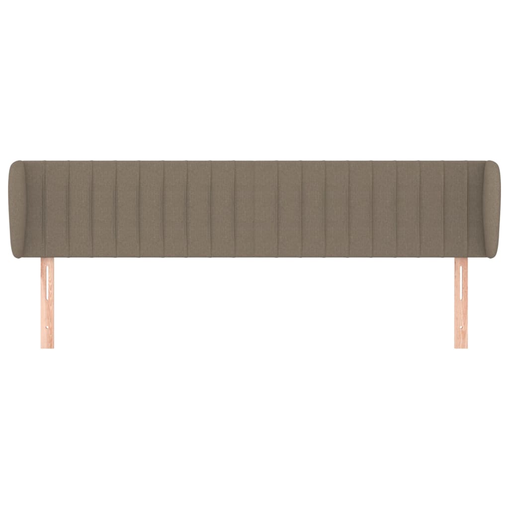 Testiera ad Orecchio Tortora 163x23x78/88 cm in Tessuto