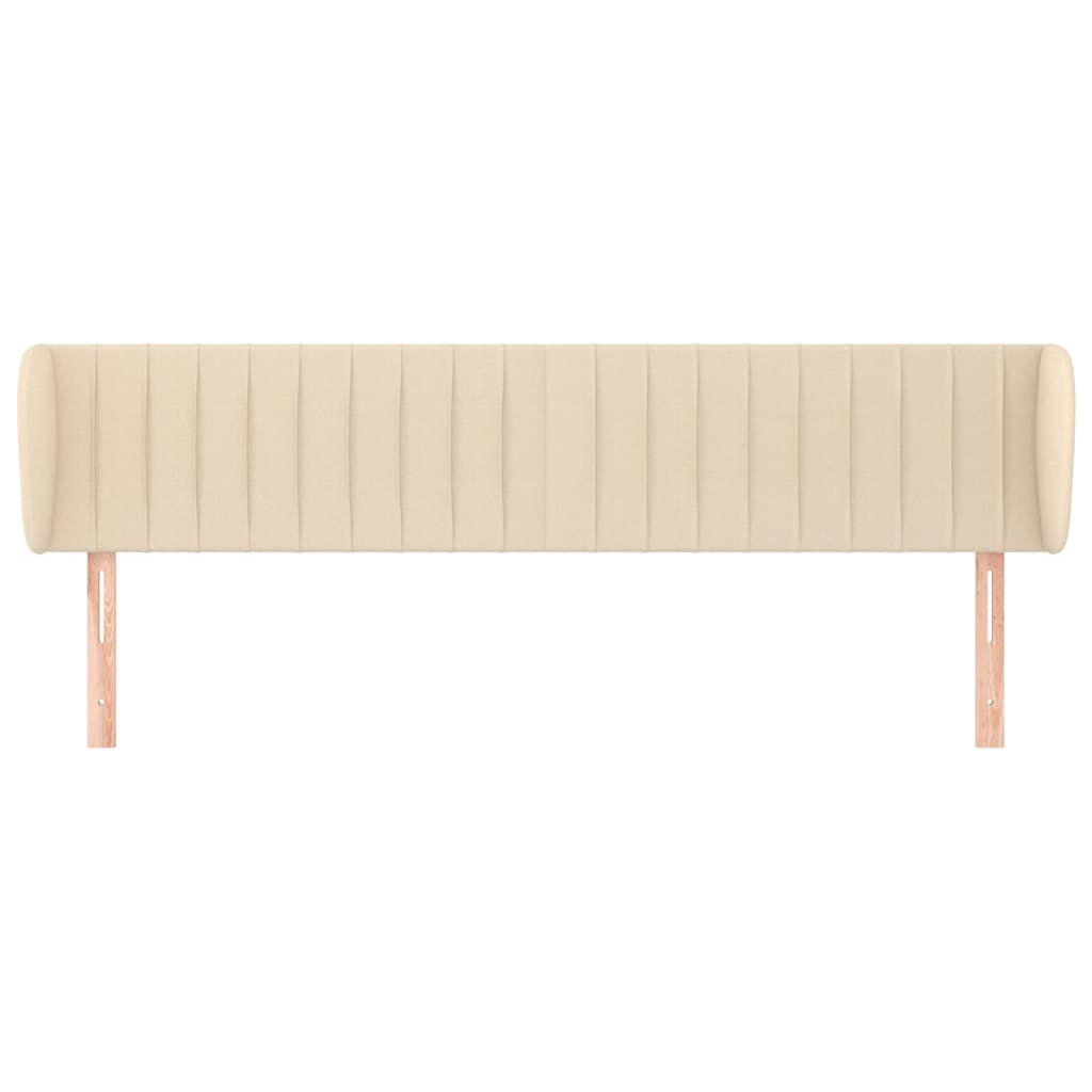 Testiera ad Orecchio Crema 183x23x78/88 cm in Tessuto