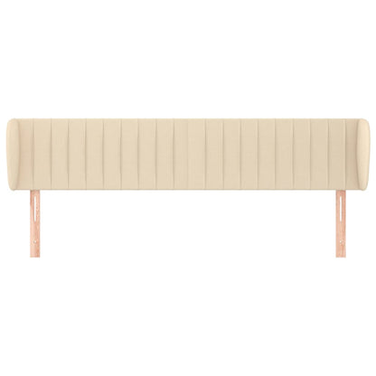 Testiera ad Orecchio Crema 183x23x78/88 cm in Tessuto