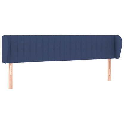 Testiera ad Orecchio Blu 183x23x78/88 cm in Tessuto