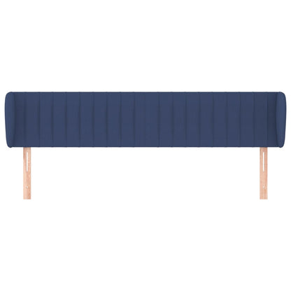 Testiera ad Orecchio Blu 183x23x78/88 cm in Tessuto