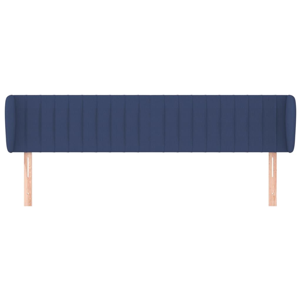 Testiera ad Orecchio Blu 183x23x78/88 cm in Tessuto