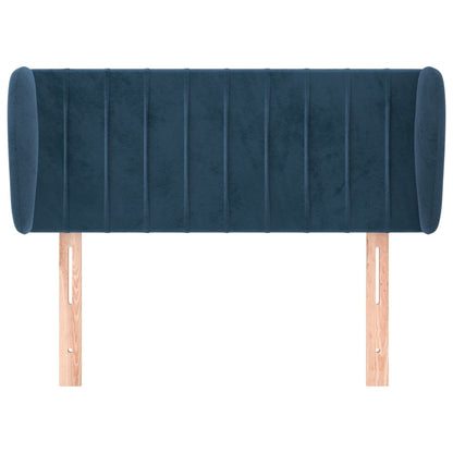 Testiera ad Orecchio Blu Scuro 83x23x78/88 cm in Velluto