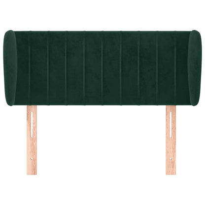 Testiera ad Orecchio Verde Scuro 93x23x78/88 cm in Velluto