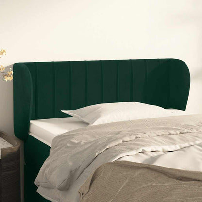 Testiera ad Orecchio Verde Scuro 93x23x78/88 cm in Velluto