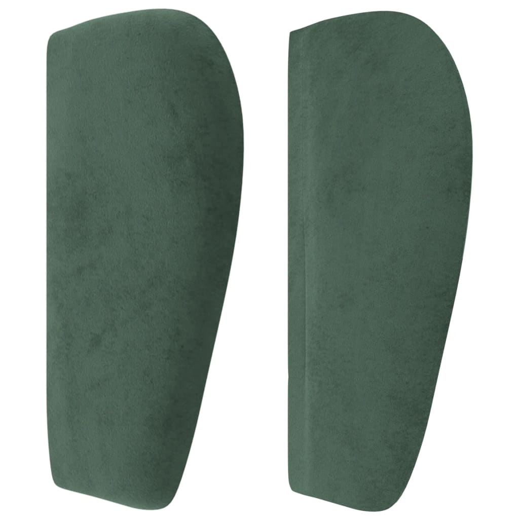 Testiera ad Orecchio Verde Scuro 163x23x78/88 cm in Velluto
