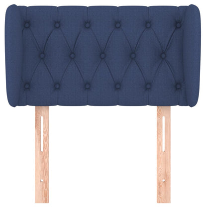 Testiera ad Orecchio Blu 83 x 23 x 78/88cm in Tessuto