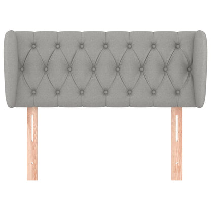 Testiera ad Orecchio Grigio Chiaro 93x23x78/88 cm in Tessuto