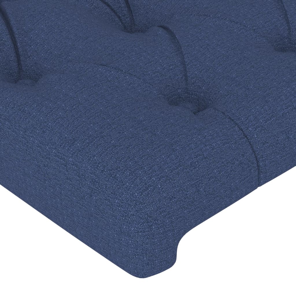 Testiera ad Orecchio Blu 103x23x78/88cm in Tessuto