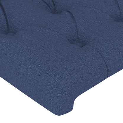 Testiera ad Orecchio Blu 103x23x78/88cm in Tessuto