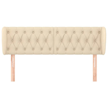 Testiera ad Orecchio Crema 163x23x78/88 cm in Tessuto