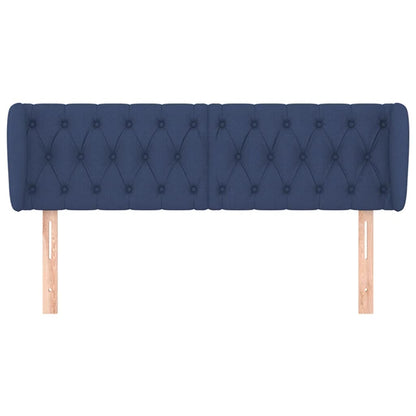Testiera ad Orecchio Blu 163x23x78/88cm in Tessuto