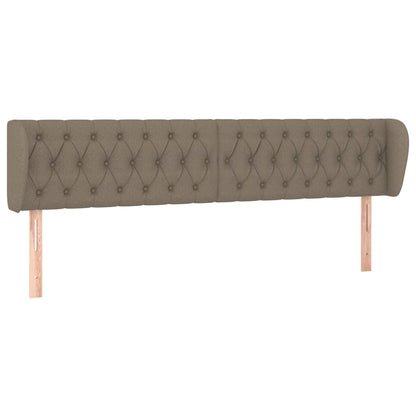 Testiera ad Orecchio Tortora 183x23x78/88 cm in Tessuto