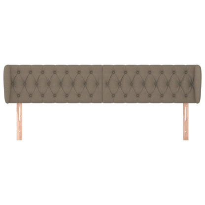Testiera ad Orecchio Tortora 203x23x78/88 cm in Tessuto