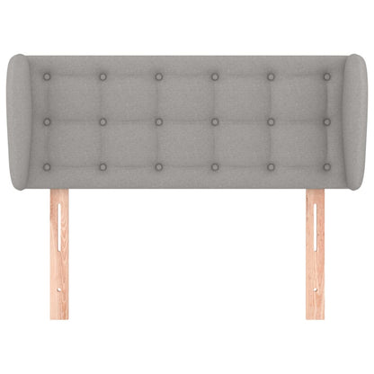 Testiera ad Orecchio Grigio Chiaro 93x23x78/88 cm in Tessuto