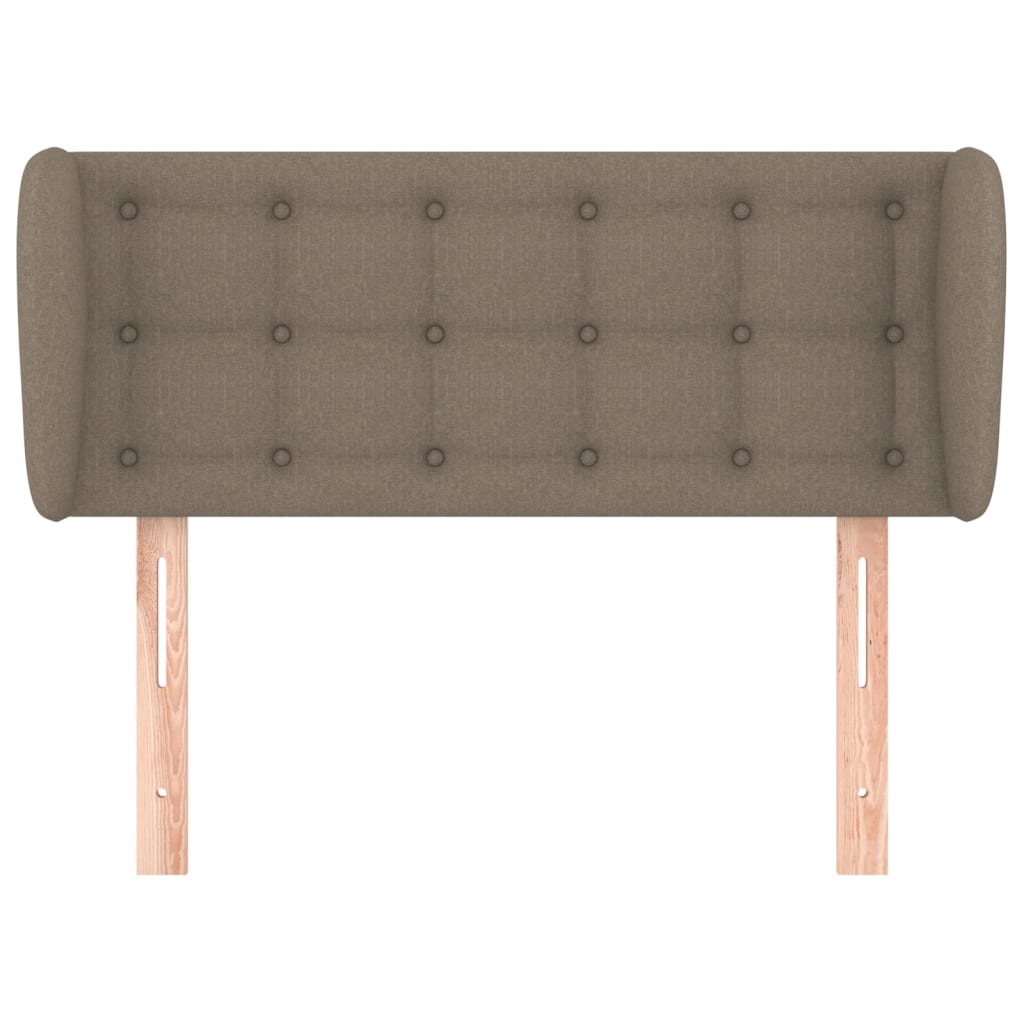 Testiera ad Orecchio Tortora 103x23x78/88 cm in Tessuto