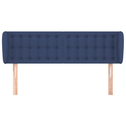 Testiera ad Orecchio Blu 147x23x78/88cm in Tessuto