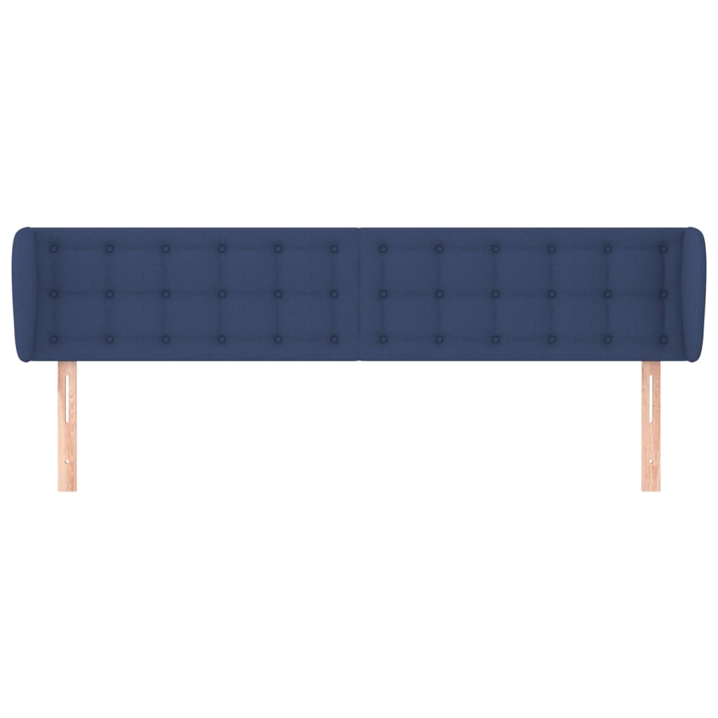 Testiera ad Orecchio Blu 183x23x78/88 cm in Tessuto