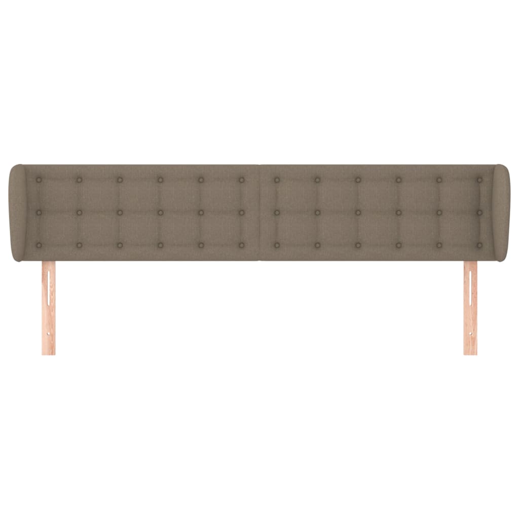 Testiera ad Orecchio Tortora 203x23x78/88 cm in Tessuto