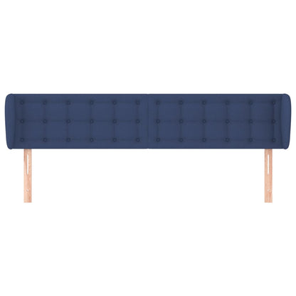 Testiera ad Orecchio Blu 203x23x78/88cm in Tessuto