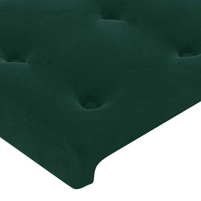 Testiera ad Orecchio Verde Scuro 93x23x78/88 cm in Velluto