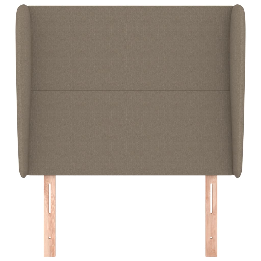 Testiera ad Orecchio Tortora 83x23x118/128 cm in Tessuto