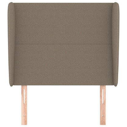 Testiera ad Orecchio Tortora 83x23x118/128 cm in Tessuto
