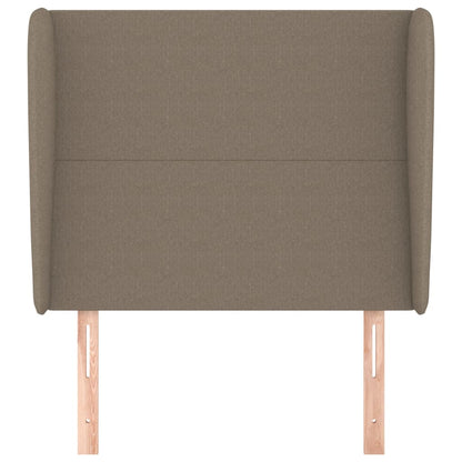 Testiera ad Orecchio Tortora 103x23x118/128 cm in Tessuto