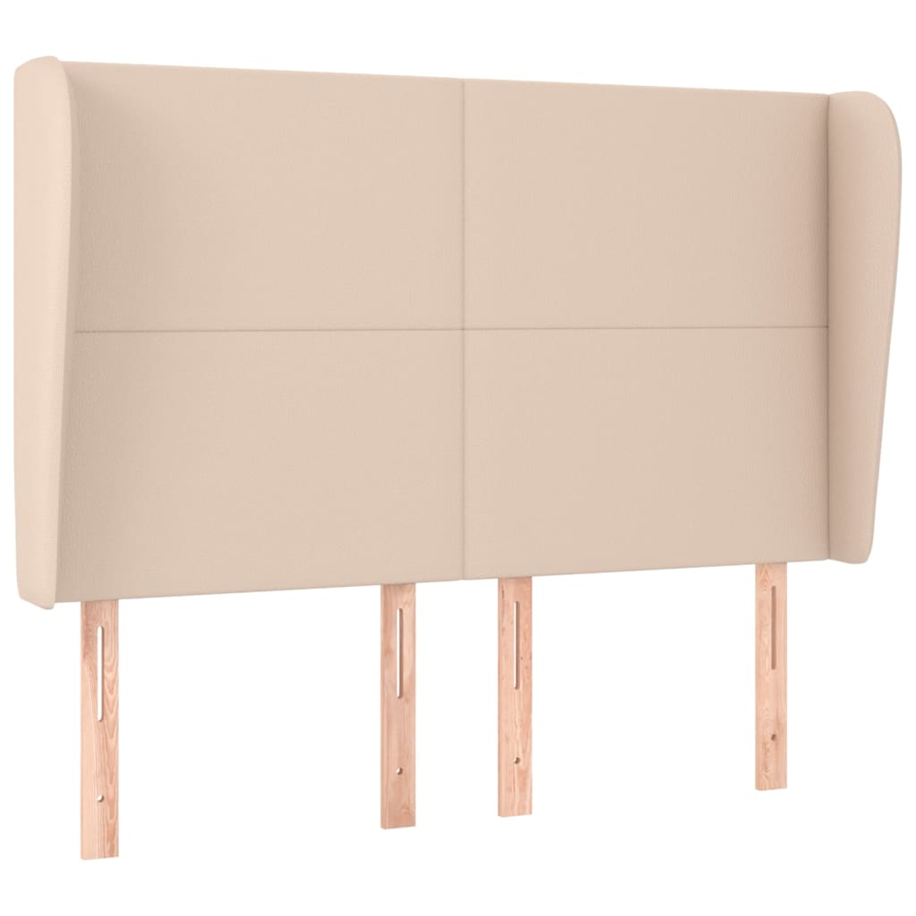 Testiera ad Orecchio Cappuccino 147x23x118/128 cm in Similpelle