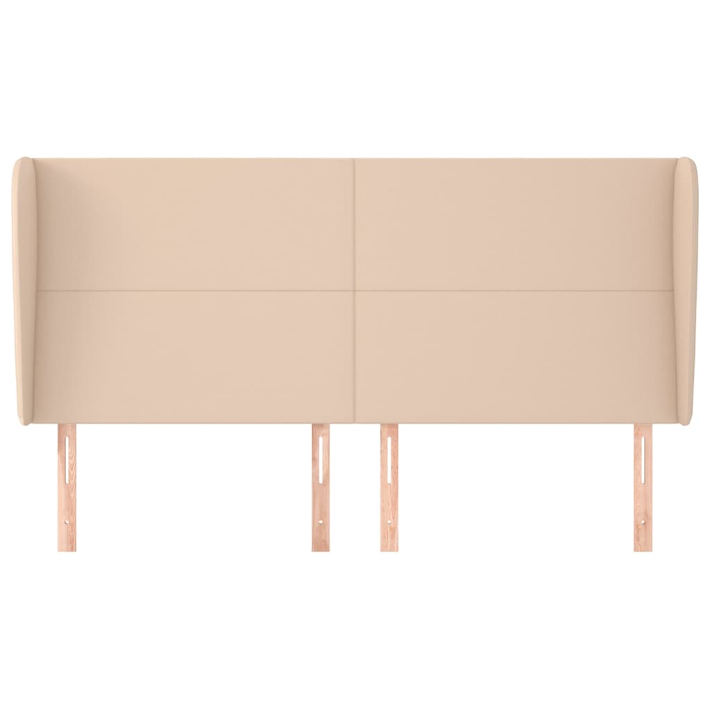 Testiera ad Orecchio Cappuccino 163x23x118/128 cm in Similpelle