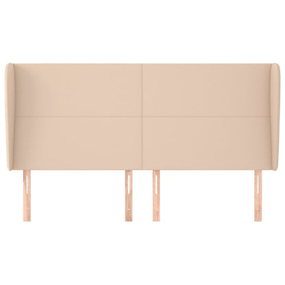 Testiera ad Orecchio Cappuccino 163x23x118/128 cm in Similpelle