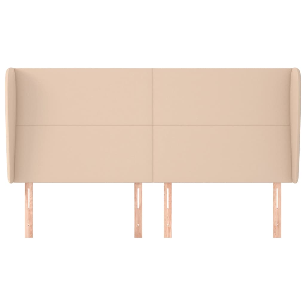 Testiera ad Orecchio Cappuccino 183x23x118/128 cm in Similpelle
