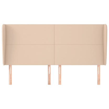 Testiera ad Orecchio Cappuccino 183x23x118/128 cm in Similpelle